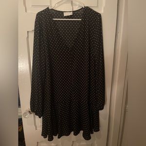 Black polka dress
